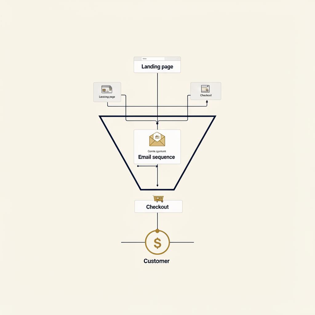Funnel and automation diagram